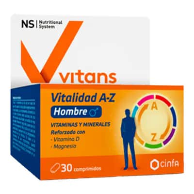 NS Nutritional System Vitans Vitalidad A-Z Hombre 30 comprimidos